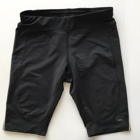 REI CO-OP Women's bike/athletic shorts elastic & drawstring back zipper pocket S - Picture 8 of 9